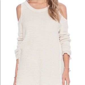 Free people open shoulder sweater
